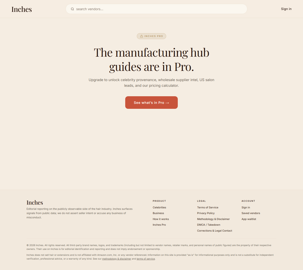 Screenshot of Manufacturing hubs
